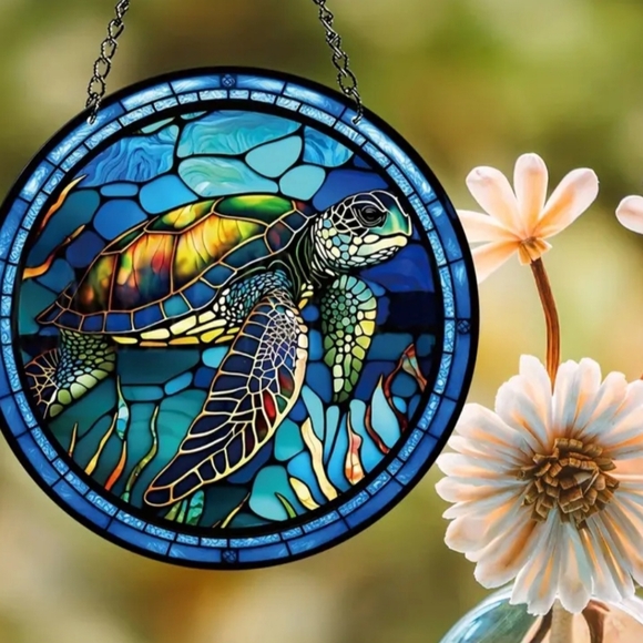Sea Turtle Suncatcher- acrylic - Picture 2 of 7